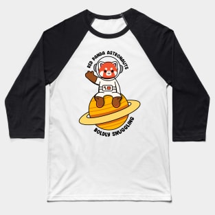 Red panda astronauts boldly snuggling Baseball T-Shirt